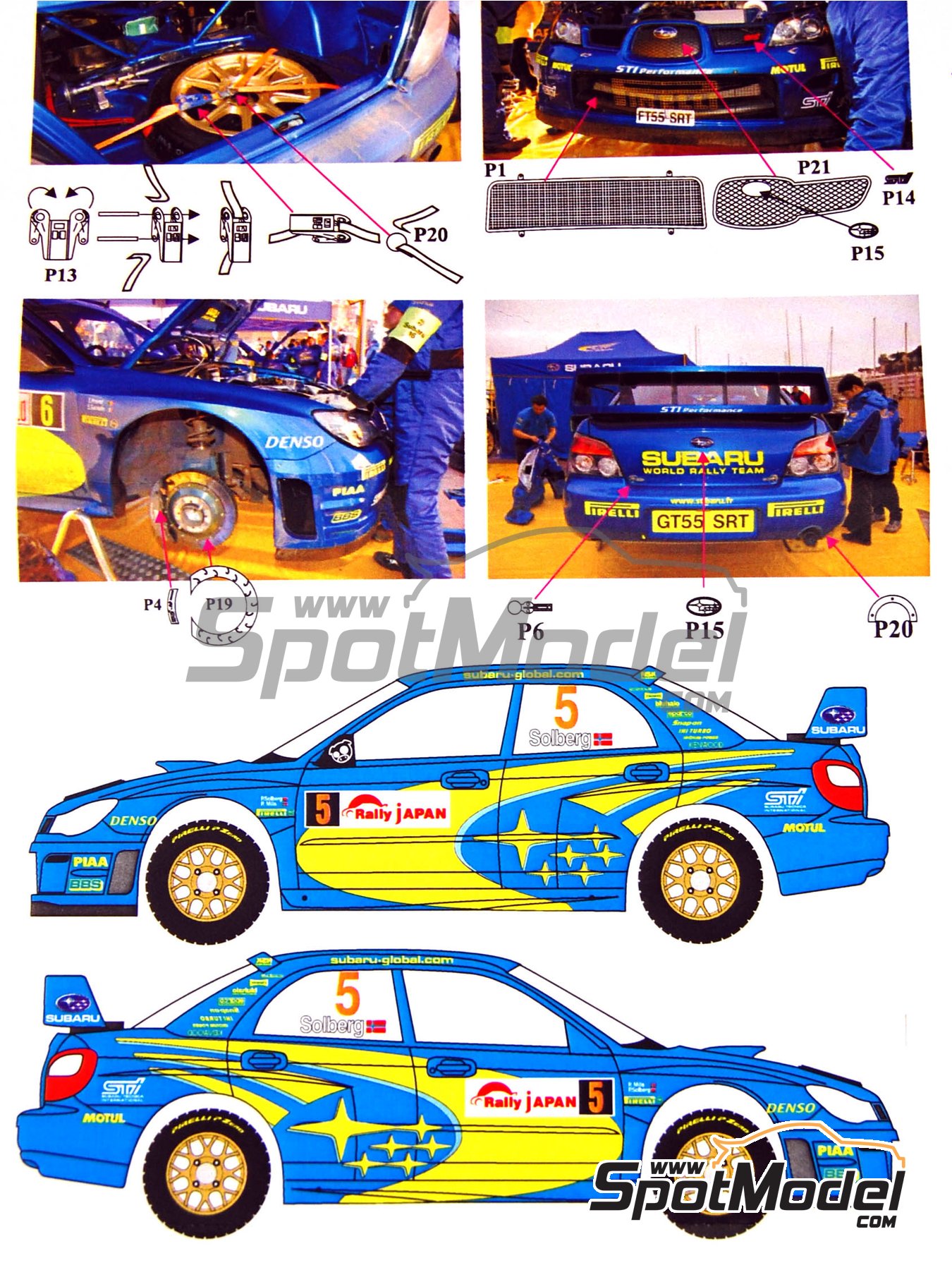 Renaissance Models TK24/264: Marking / livery 1/24 scale - Subaru